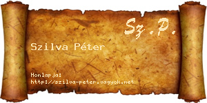 Szilva Péter névjegykártya